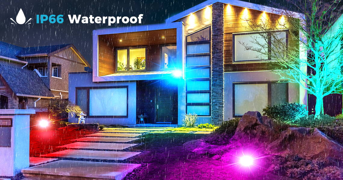 Multi Color RGB Flood Lights IP66 Waterproof