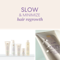 slow hair growth banner and products