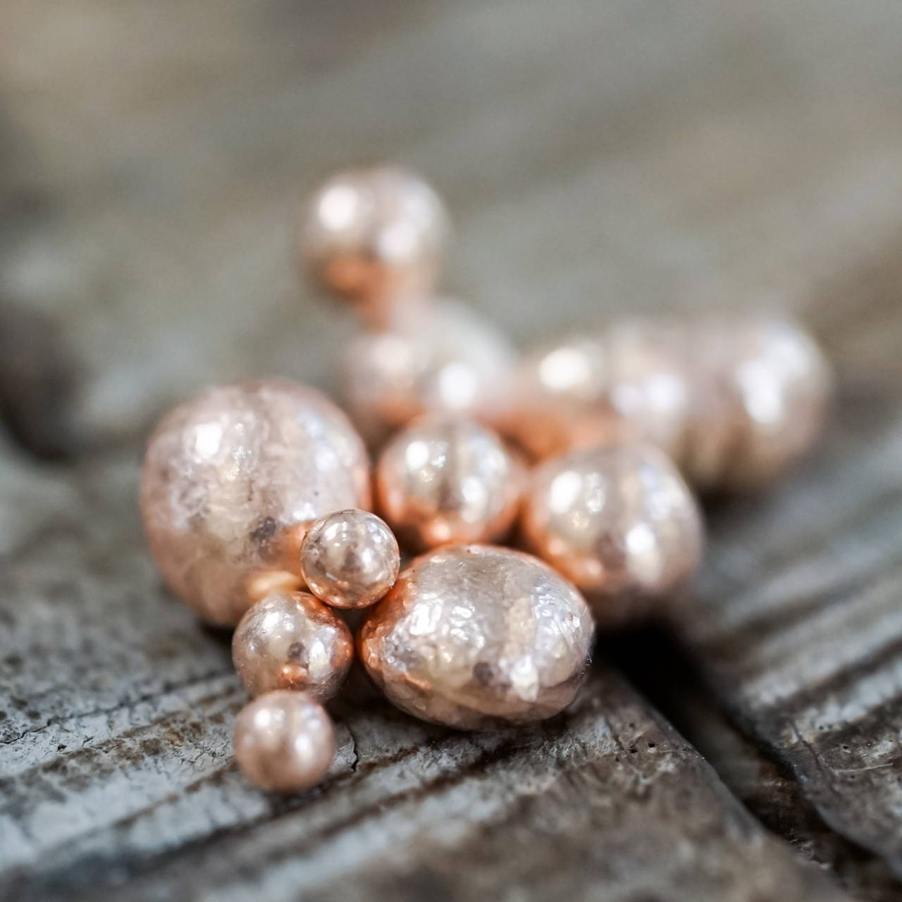 18k rose gold nuggets