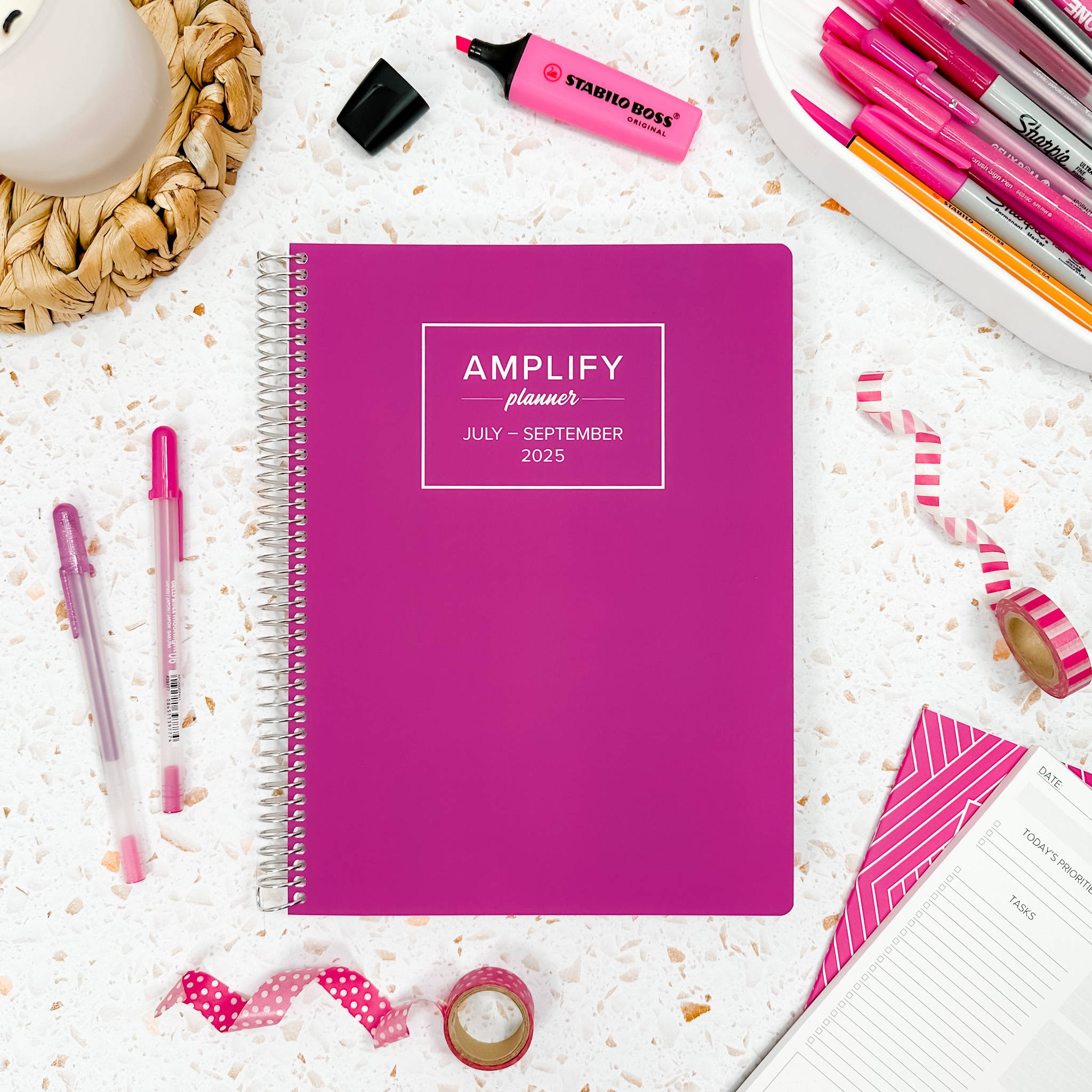 amplify planner 2025 daily planner in purple