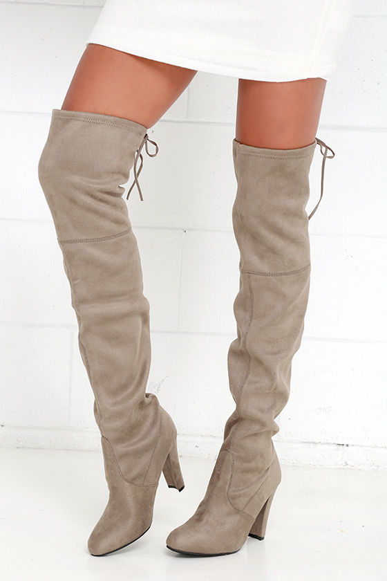 steve madden taupe suede booties