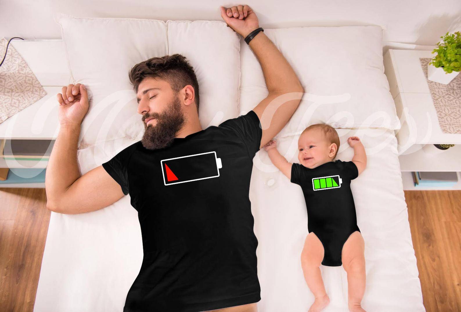 Father & Son Battery Shirts