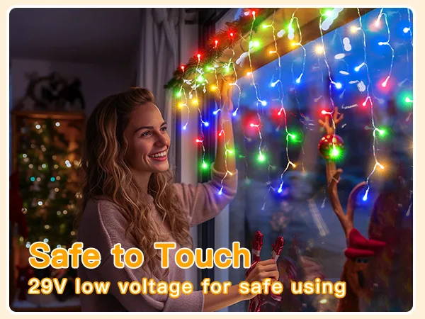 Features of Ollny's 720 leds cool white icicle lights