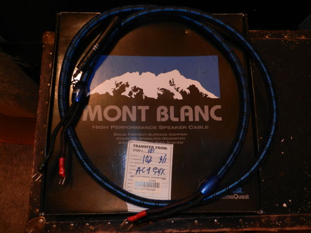 Audioquest Mont Blanc Speaker Cable Single 7 FT with sp...