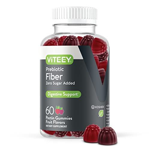 Fiber Prebiotic Gummies [Zero Sugar Added] Digestive Heath Regularity