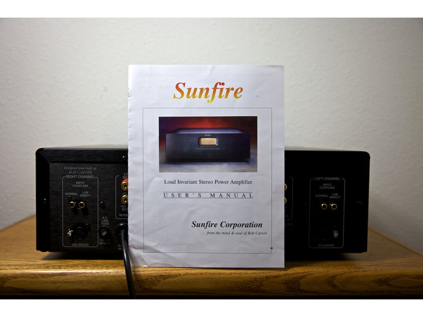 Sunfire Load Invariant Stereo Power Amplifier