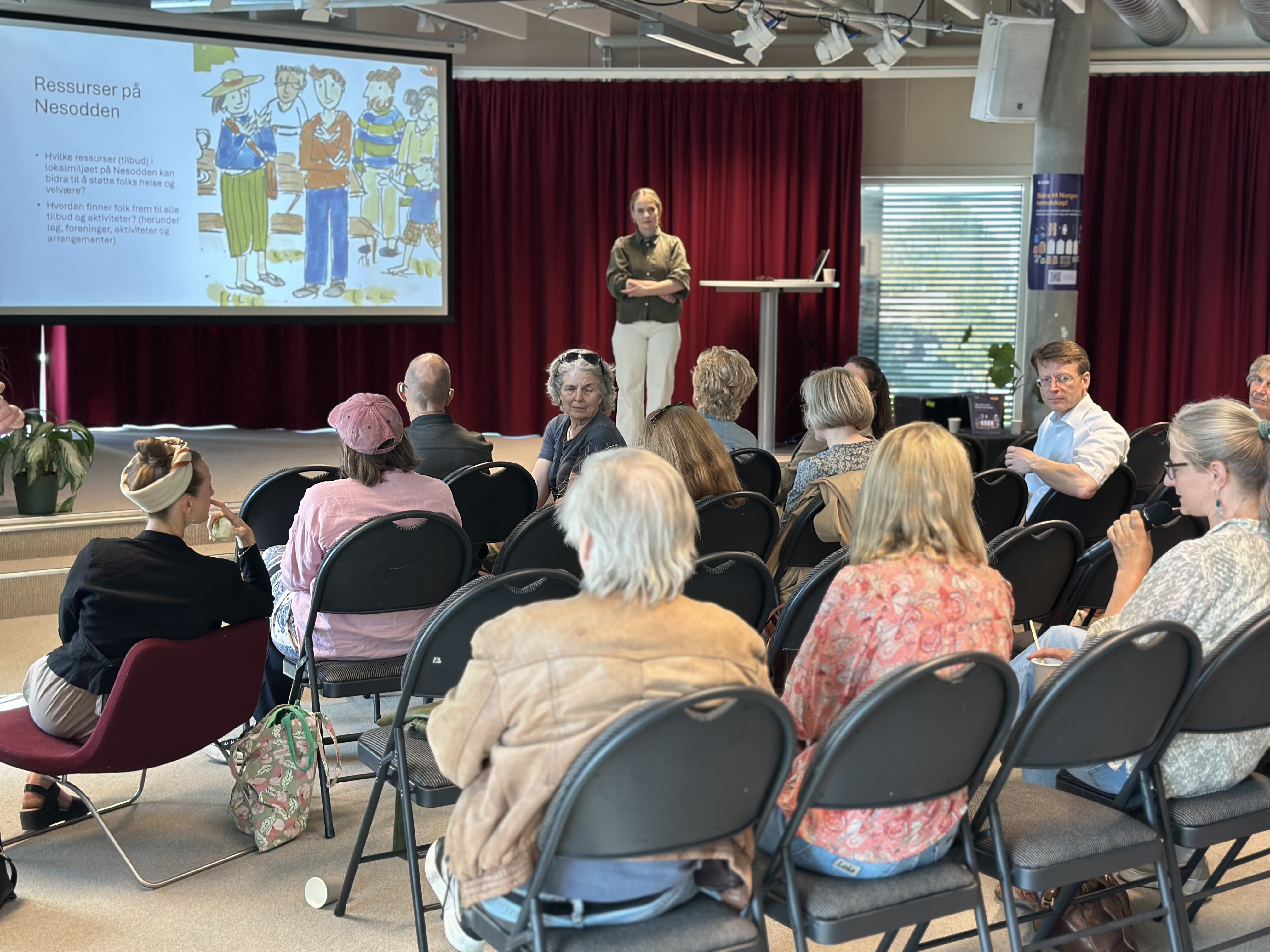 Lise M.Helsningen forteller om forksningsprosjektet