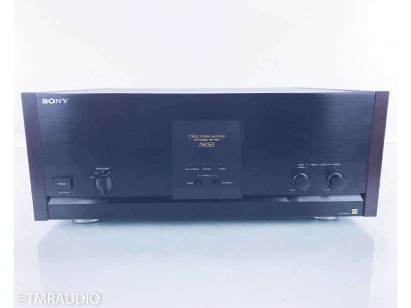 Sony TA-N80ES Stereo Power Amplifier Wood Side Panels (16191)