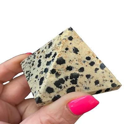 Crystal Pyramid - Dalmation Jasper 