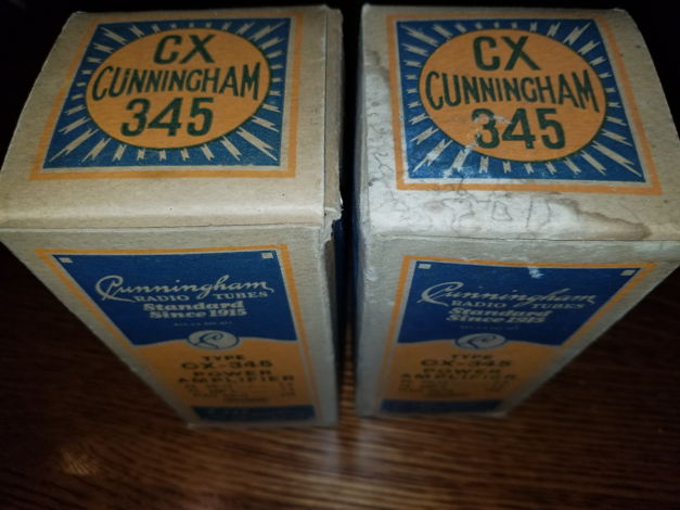 Cunningham CX-345 NOS Globe 45 tubes NIB 1930's rare!