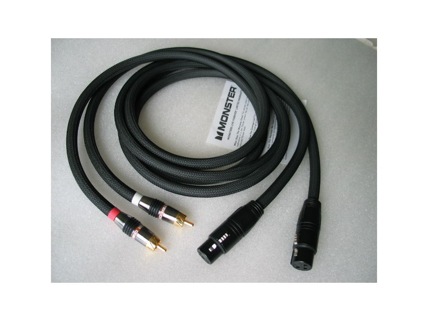 male XLR RCA Monster Cable Z Series Z200i Reference interconnect cable 1M