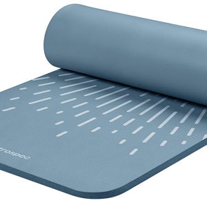 Retrospec Solana Yoga Mat 1" Thick w/Nylon Strap for Men & Women - Non Slip Exercise Mat for Home Yoga, Pilates, Stretching, Floor & Fitness Workouts
