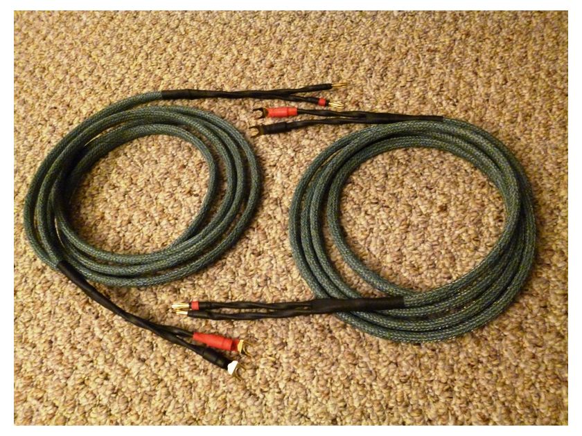 Schmitt Custom Audio Cables Hand Braided 4 x 14 Gauge 10ft One Pair