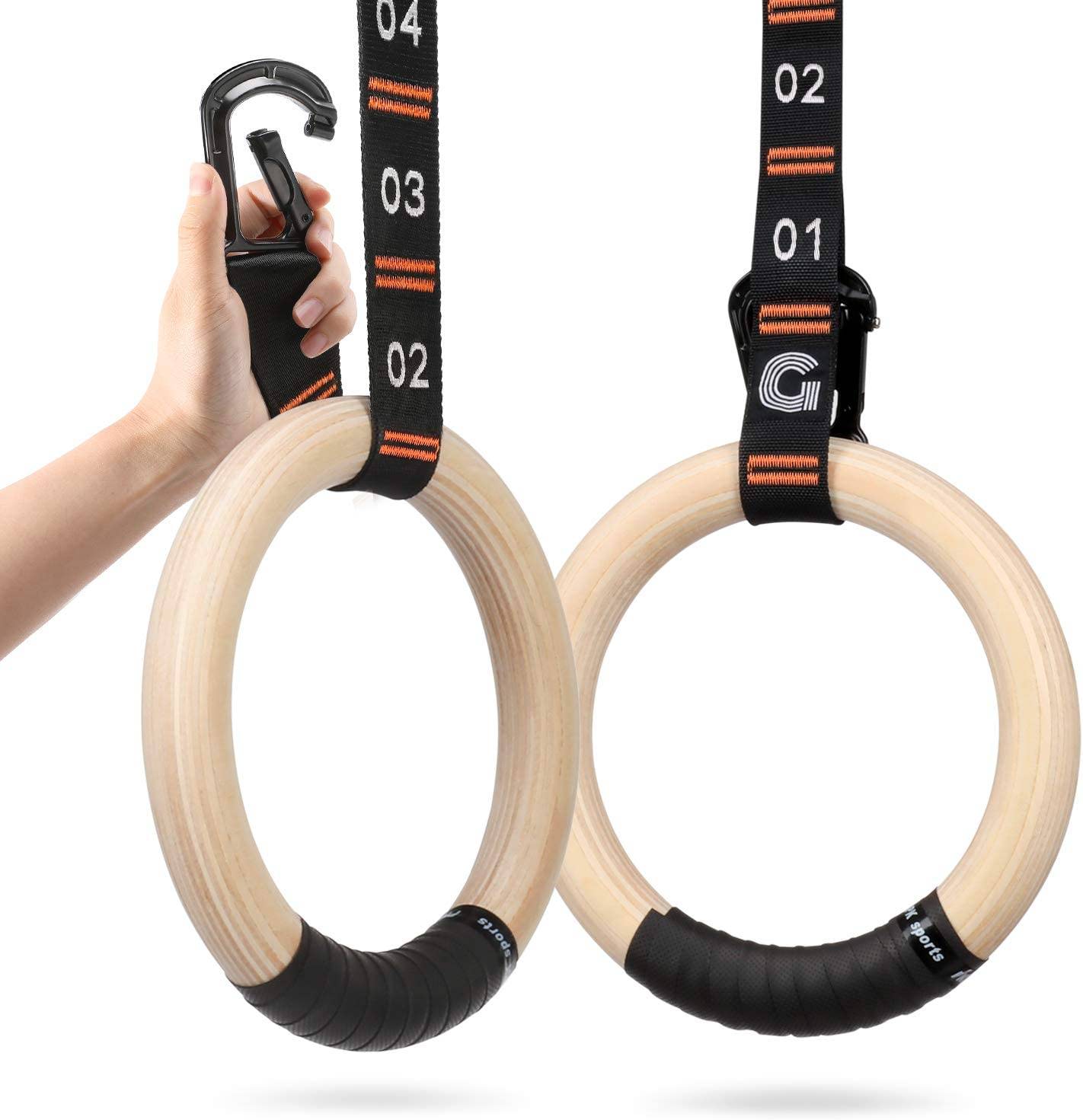 Gonex Wooden Gymnastic Rings