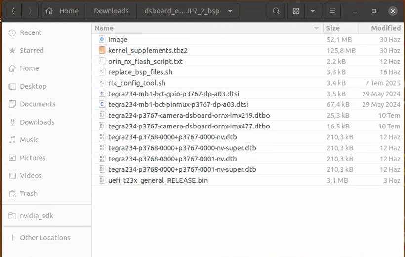Jetson BSP files downloaded from GitHub
