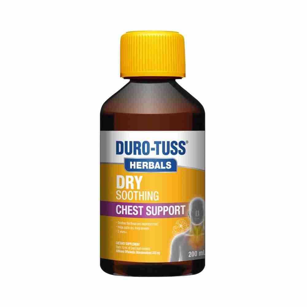 Duro-Tuss Herbals Dry Soothing Chest Support Liquid 200mL - Image 2