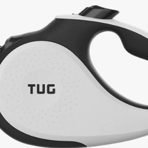 TUG Nylon Tape Retractable Dog Leash, White, Large: 16-ft long - Chewy.com