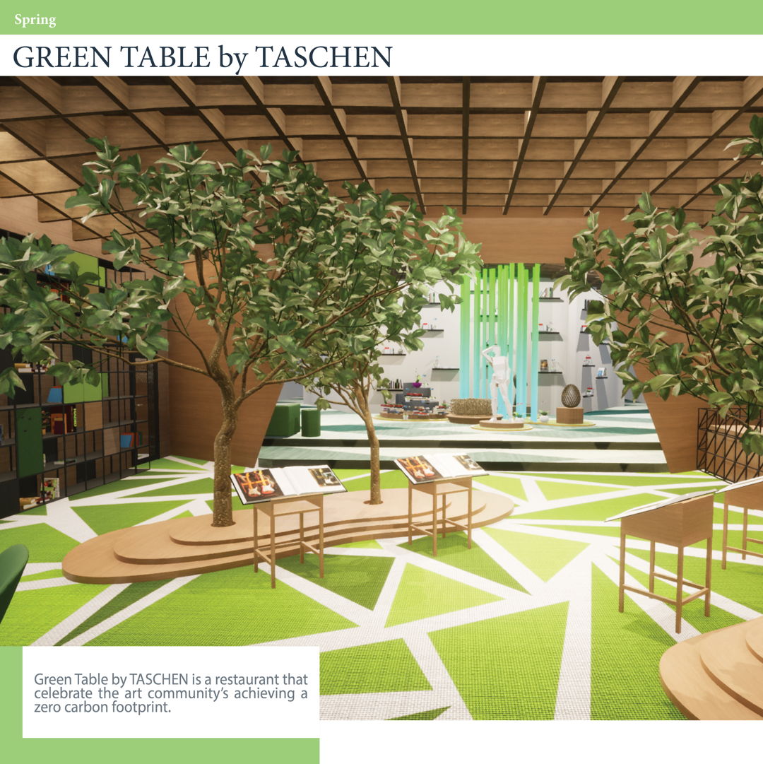 Image of GREEN TABLE BY TASCHEN