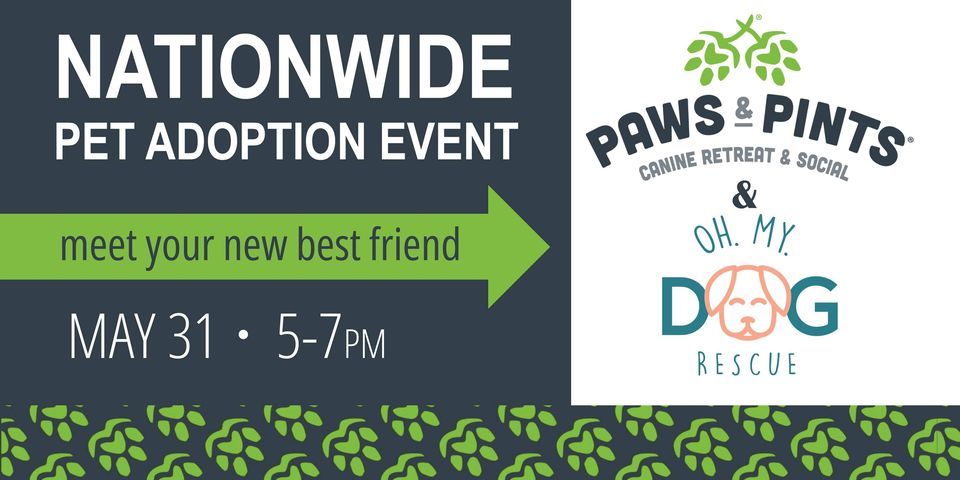 Nationwide Pet Adoption Event Featuring Oh My Dog Rescue promotional image