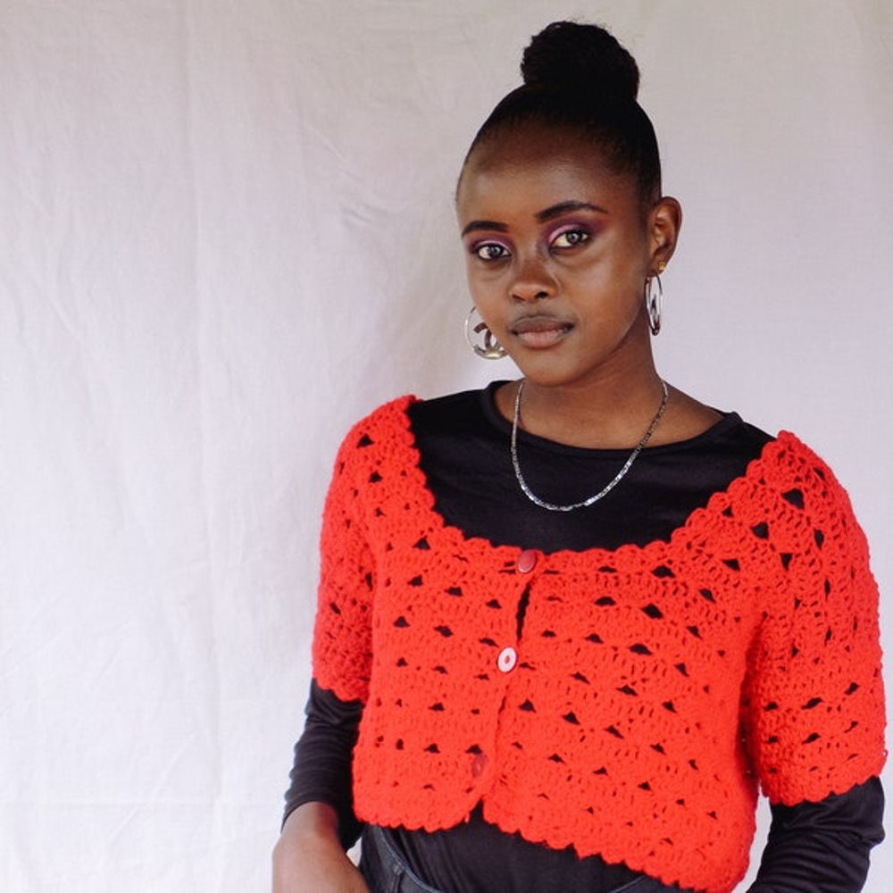 Crochet mesh top pattern, Cardigan mesh cover-up pattern, crop top pattern