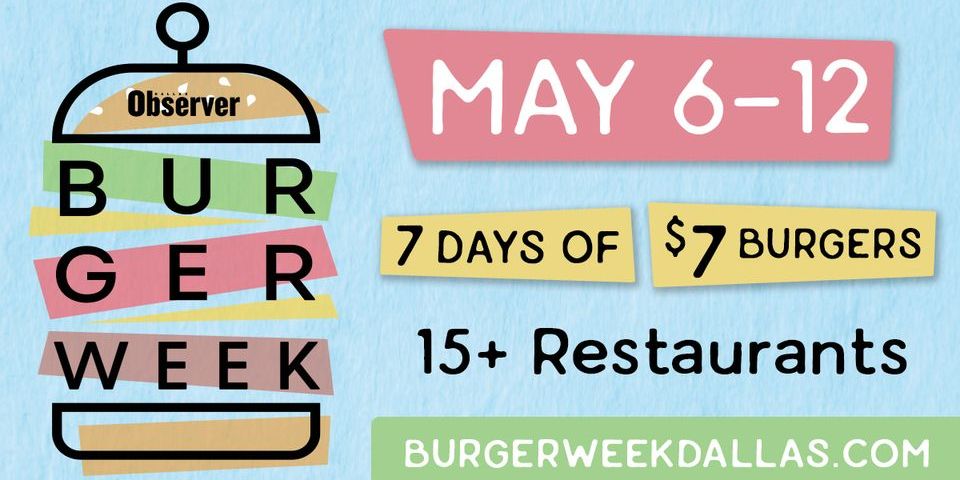 Dallas Observer Burger Week promotional image