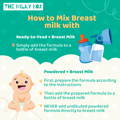 How to Mix Breast Milk with Formula Graphic | The Milky Box
