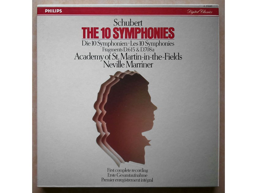 Philips Digital Classics/Marriner/Schubert - The 10 Symphonies / 7-LP Box Set / NM