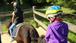 ponyhof sonnenschein reiten auf pony