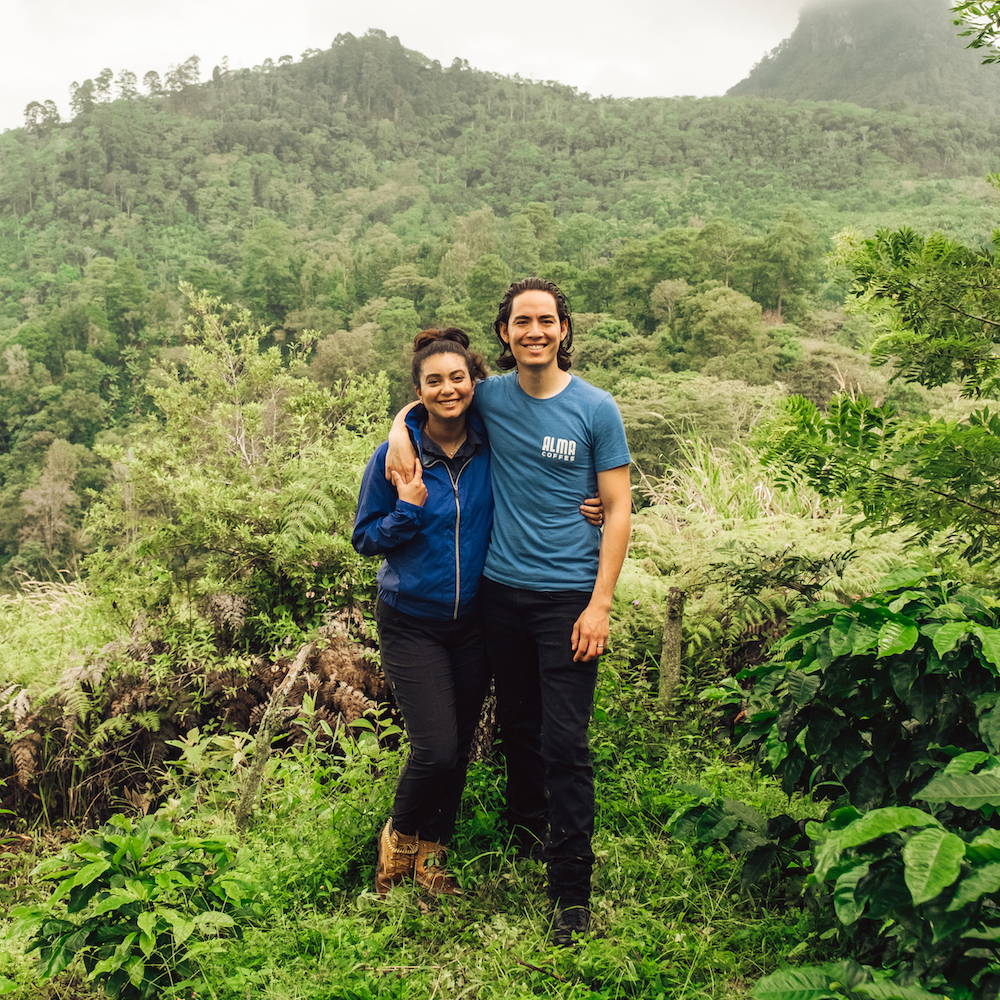 Harry Hutchins and Leticia Hutchins at their organic coffee farms in Honduras | Alma Coffee