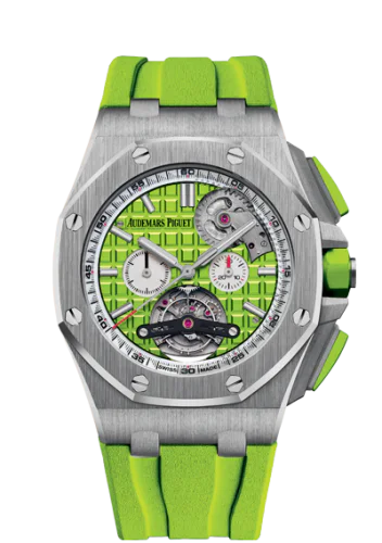 Royal Oak Offshore Tourbillon Chronograph Selfwinding Stainless Steel / Green