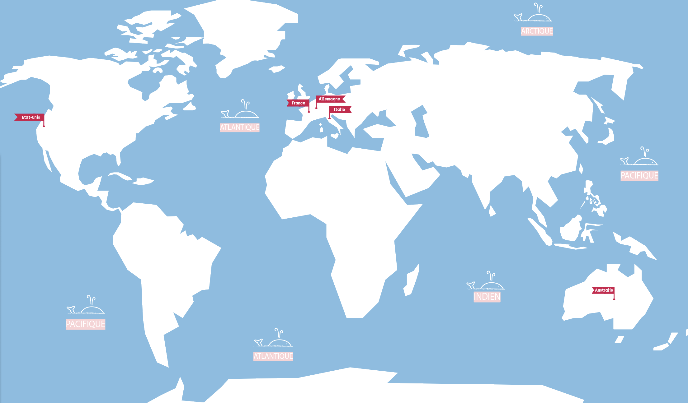 Carte des principales régions où le pinot gris est produit. #carte #régions #vin #pinotgris #monde