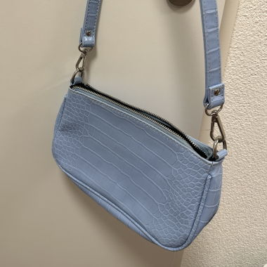 blue shoulder bag