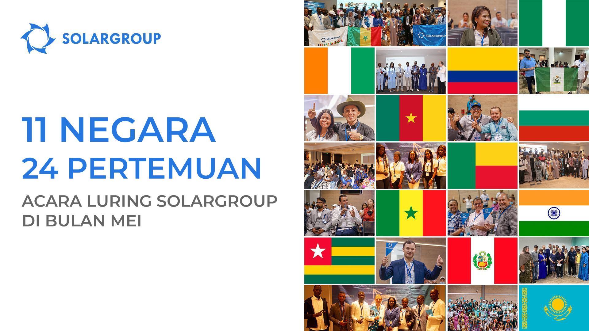 11 negara dan 24 pertemuan: Acara luring SOLARGROUP di bulan Mei