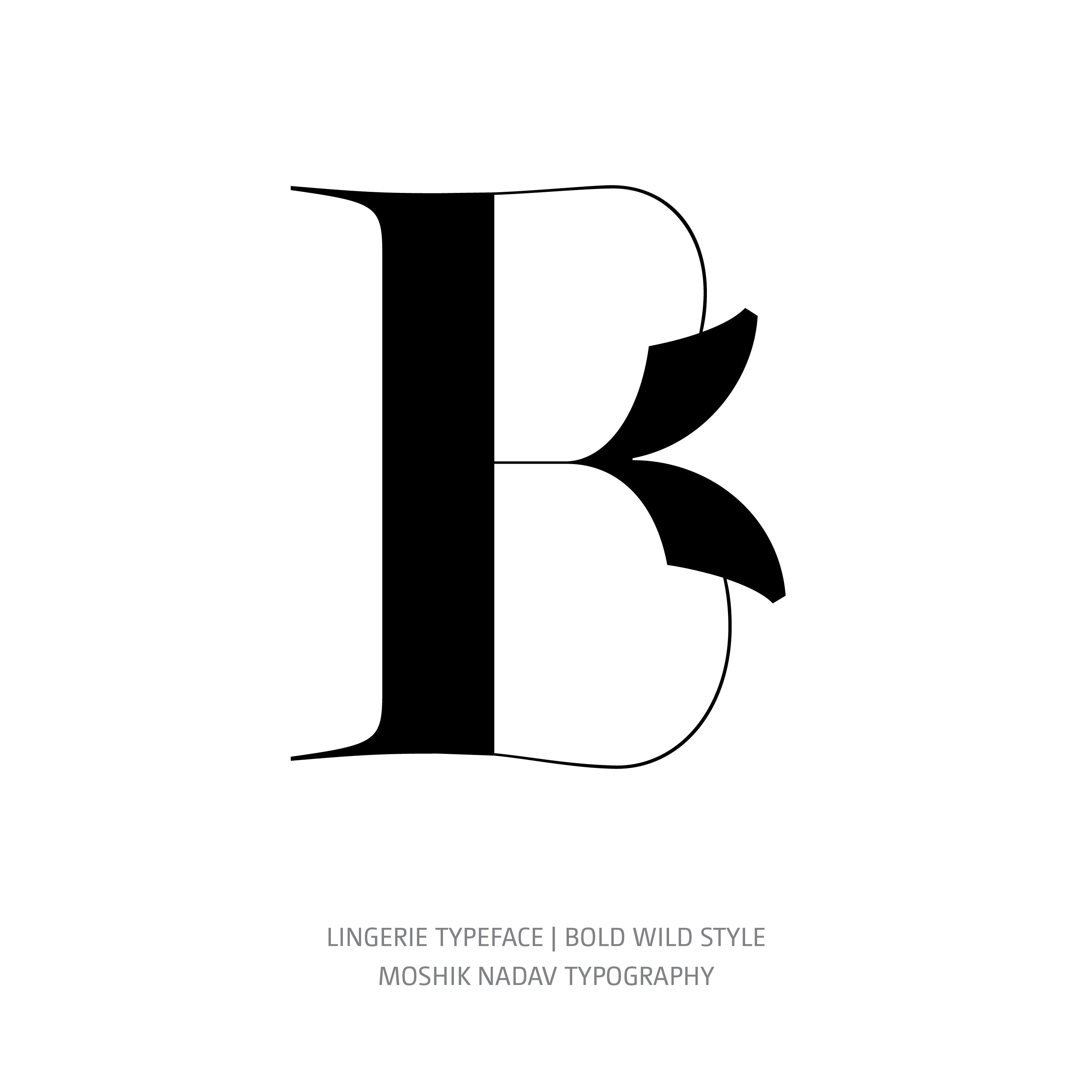 Lingerie Typeface Bold Wild B