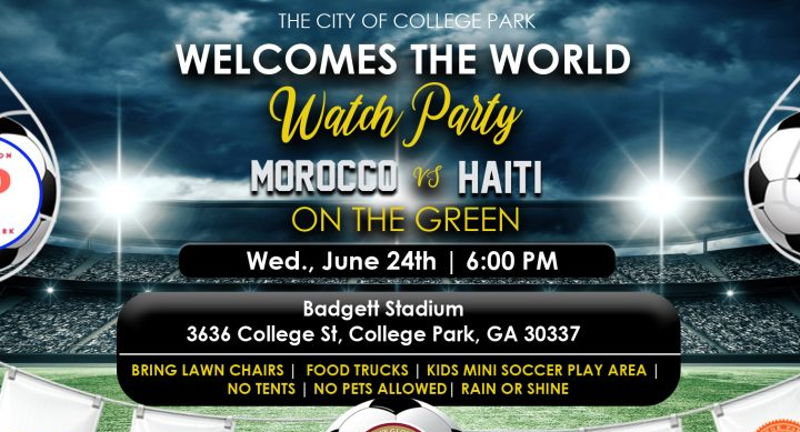 College Park Welcomes the World Watch Party