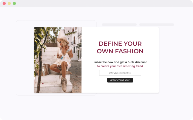 email newsletter popup 