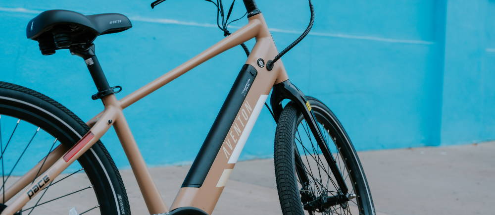 Close up of an Aventone-bike