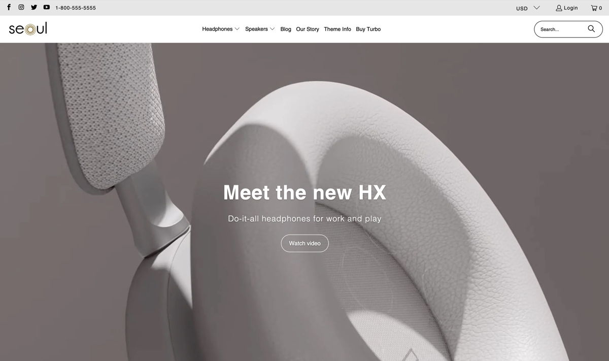 Screenshot of Seoul, from the ecommerce websites collection.