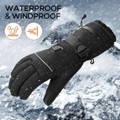 Bousty Premium Waterproof Snowproof Heated Gloves for men and women, Electric Heated Gloves, Heated Rechargeable Gloves USB Heated Gloves.
