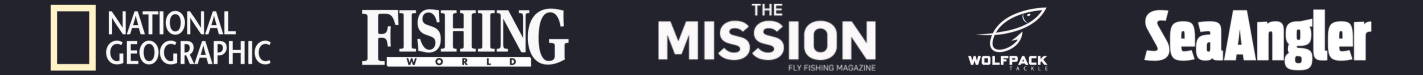 Logos of publications that featured Obalus