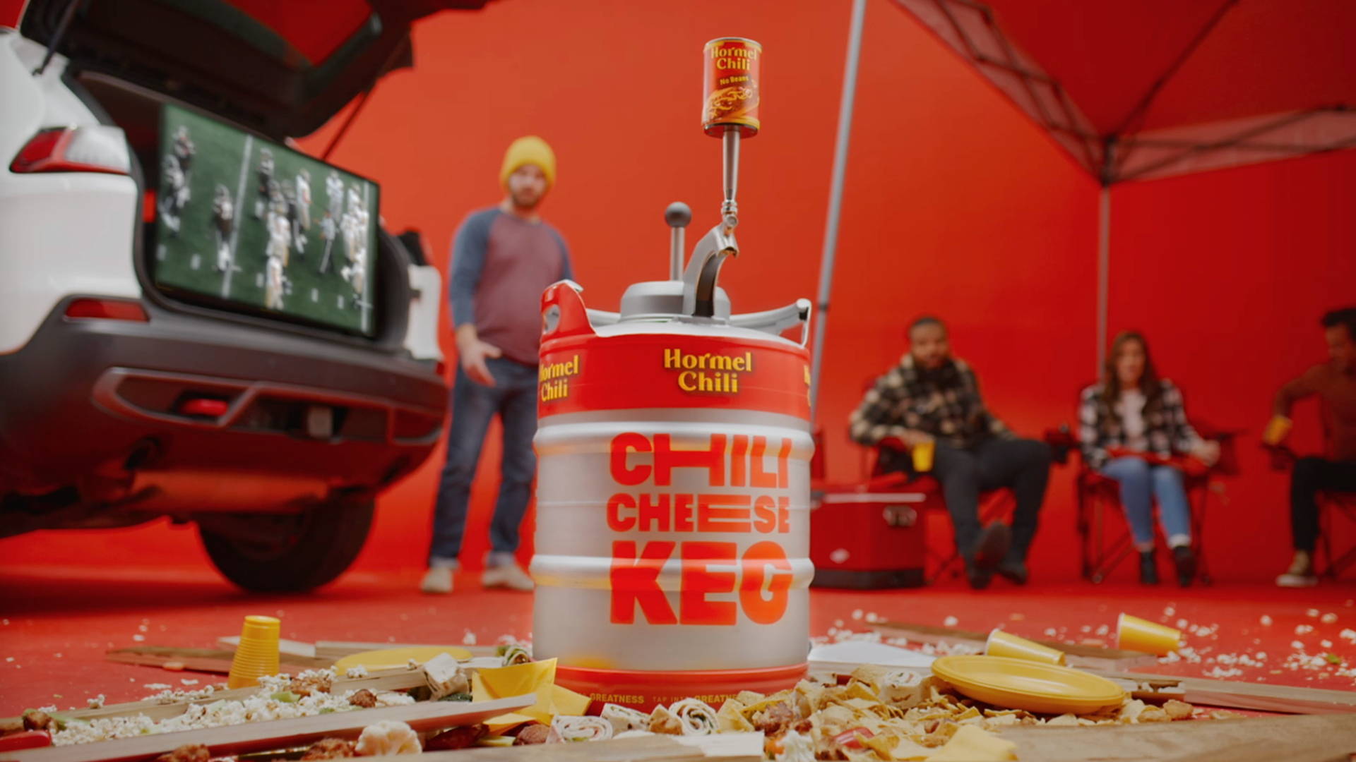 Featured image for Hormel Says 'Hold My Beer' And Unveils Chili Cheese Keg