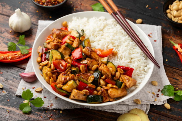 Photo of  Kung Pao Chicken with Rice