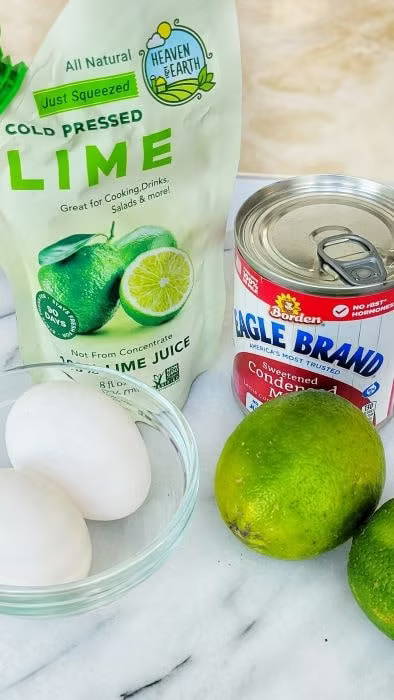 ingredients for key lime pie