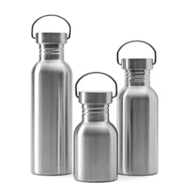 SINGLE WALL STAINLESS STEEL WATER BOTTLE with stainless steel lid - 700 Ml
