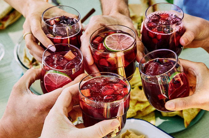 Rhubarb-Hibiscus Lemonade