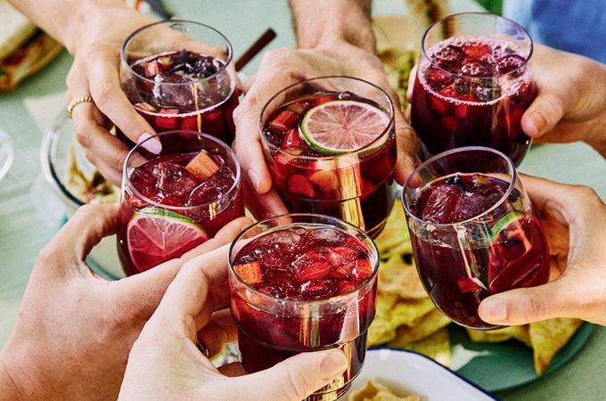 Limonade à la rhubarbe et à l’hibiscus