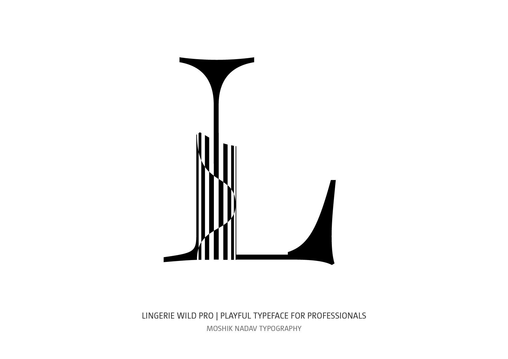 Lingerie Wild Pro Amazing new font by Moshik Nadav Typography
