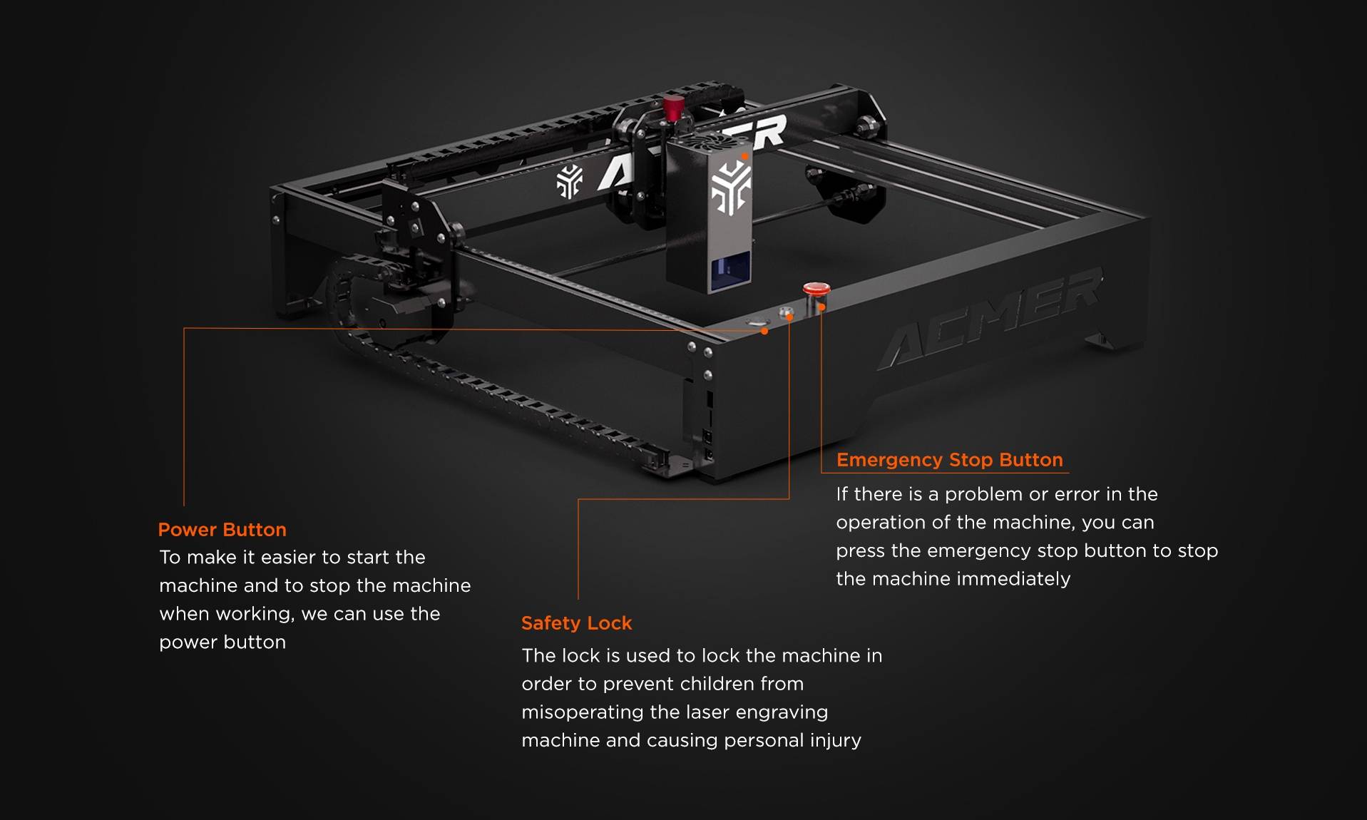 ACMER P1 20W Laser Engraver Cutter Machine