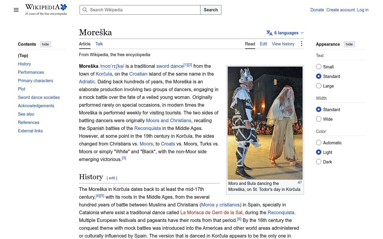 Moreška - Wikipedia