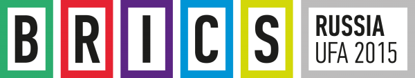 Векторная эмблема (логотип) БРИКС в Уфе 2015 (BRICS 2015 UFA logo)